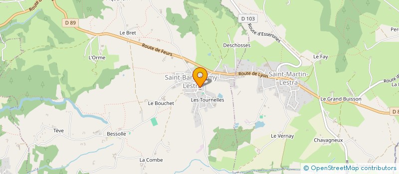 localisation de l'entreprise COMMUNE DE SAINT BARTHELEMY LESTRA  SAINT-BARTHELEMY-LESTRA