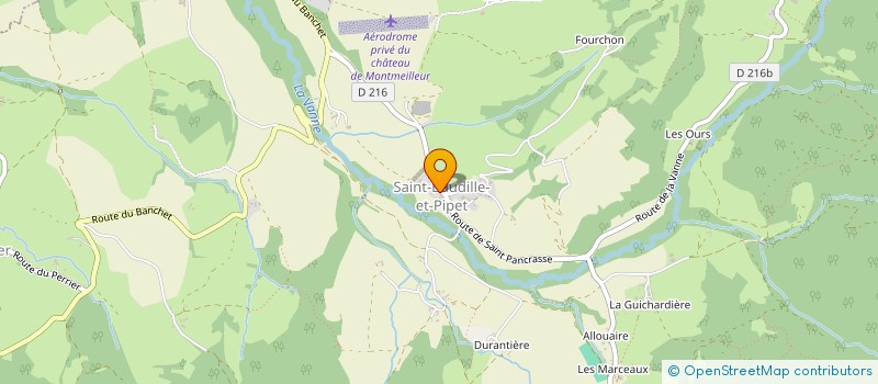 localisation de l'entreprise COMMUNE DE SAINT BAUDILLE ET PIPET  SAINT-BAUDILLE-ET-PIPET