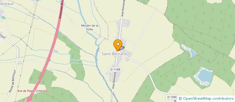 localisation de l'entreprise COMMUNE DE SAINT BERNARD  SAINT-BERNARD