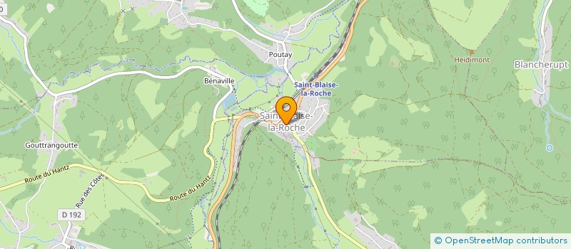 localisation de l'entreprise COMMUNE DE SAINT BLAISE LA ROCHE  SAINT-BLAISE-LA-ROCHE