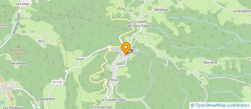 localisation de l'entreprise COMMUNE DE SAINT BONNET ELVERT  SAINT-BONNET-ELVERT