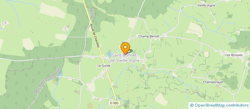 localisation de l'entreprise COMMUNE DE SAINT BONNET VIEILLE VIGNE  SAINT-BONNET-DE-VIEILLE-VIGNE