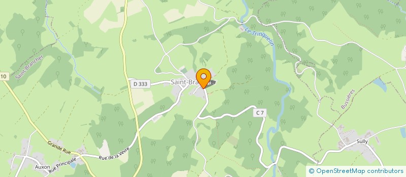 localisation de l'entreprise COMMUNE DE SAINT BRANCHER  SAINT-BRANCHER