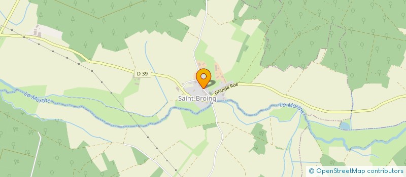 localisation de l'entreprise COMMUNE DE SAINT BROING  SAINT-BROING