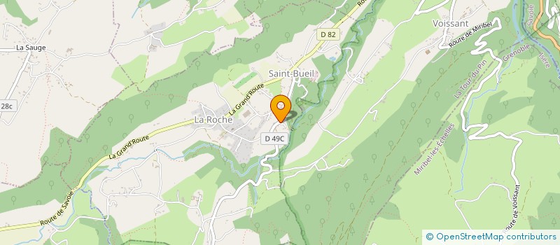 localisation de l'entreprise COMMUNE DE SAINT BUEIL  SAINT-BUEIL