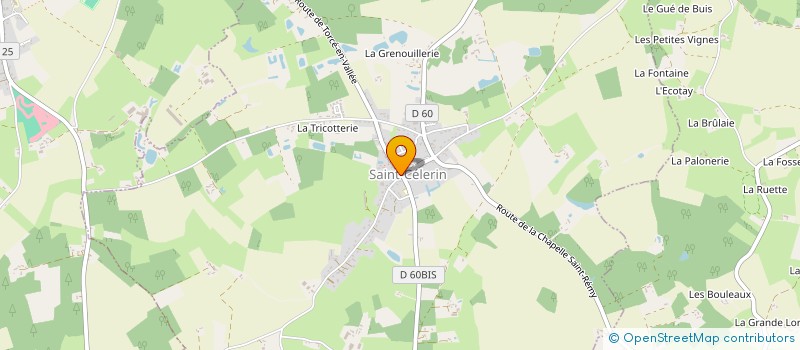 localisation de l'entreprise COMMUNE DE SAINT-CELERIN  SAINT-CELERIN