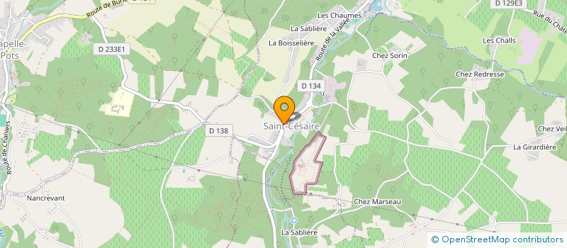 localisation de l'entreprise COMMUNE DE SAINT CESAIRE  SAINT-CESAIRE