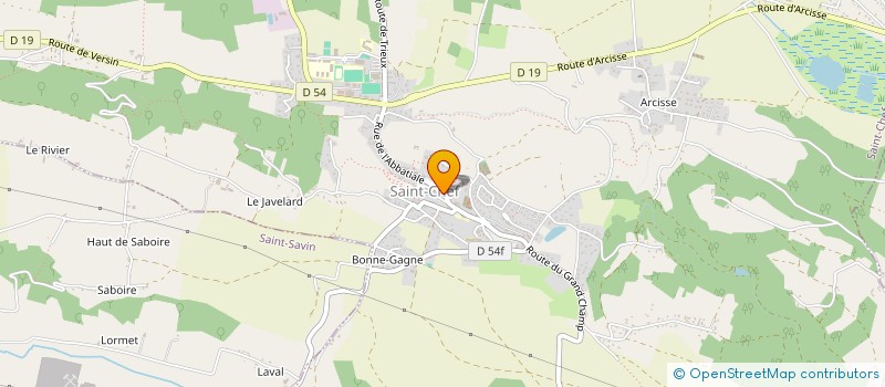 localisation de l'entreprise COMMUNE DE SAINT CHEF  SAINT-CHEF