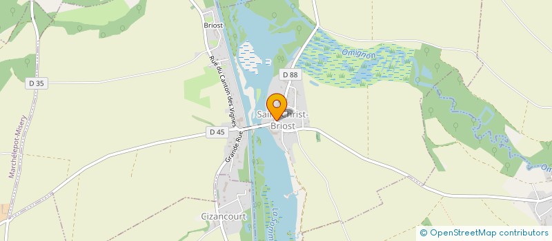 localisation de l'entreprise COMMUNE DE SAINT CHRIST BRIOST  SAINT-CHRIST-BRIOST