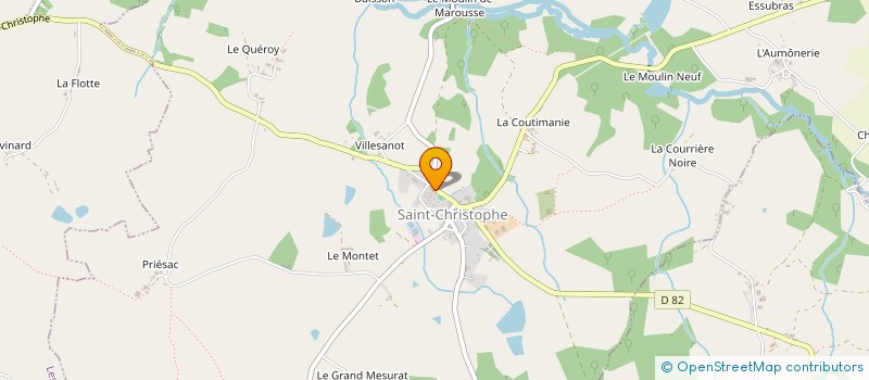 localisation de l'entreprise COMMUNE DE SAINT CHRISTOPHE à SAINT-CHRISTOPHE