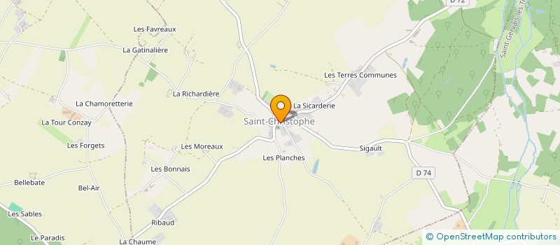 localisation de l'entreprise COMMUNE DE SAINT CHRISTOPHE à SAINT-CHRISTOPHE