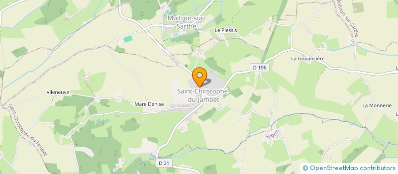 localisation de l'entreprise COMMUNE DE SAINT CHRISTOPHE DU JAMBET  SAINT-CHRISTOPHE-DU-JAMBET