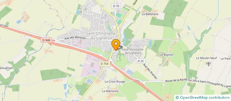localisation de l'entreprise COMMUNE DE SAINT-CHRISTOPHE-DU-LIGNERON  SAINT-CHRISTOPHE-DU-LIGNERON