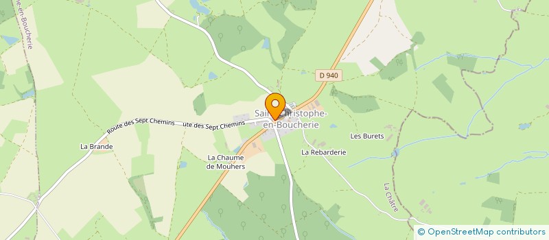 localisation de l'entreprise COMMUNE DE SAINT CHRISTOPHE EN BOUCHERIE à SAINT-CHRISTOPHE-EN-BOUCHERIE
