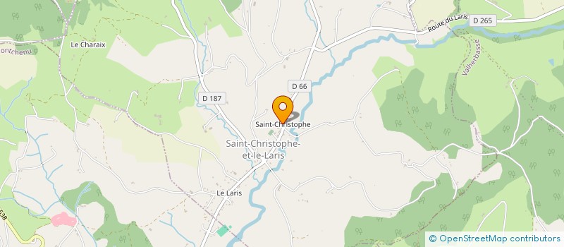 localisation de l'entreprise COMMUNE DE SAINT CHRISTOPHE ET LE LARIS  SAINT-CHRISTOPHE-ET-LE-LARIS