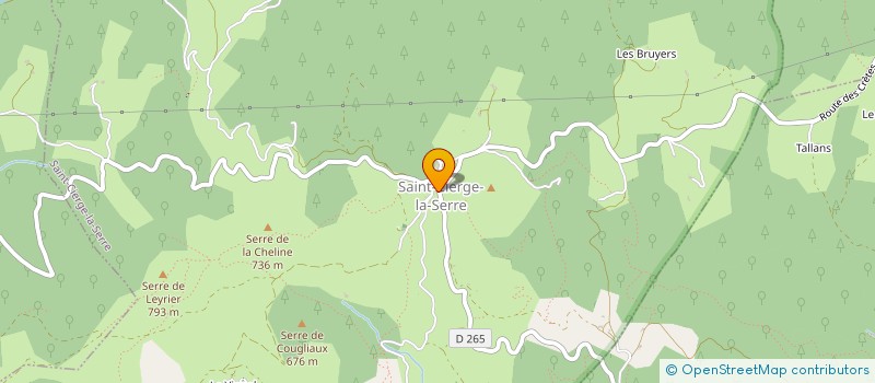 localisation de l'entreprise COMMUNE DE SAINT CIERGE LA SERRE  SAINT-CIERGE-LA-SERRE