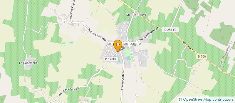 localisation de l'entreprise COMMUNE DE SAINT CIERS CHAMPAGNE  SAINT-CIERS-CHAMPAGNE