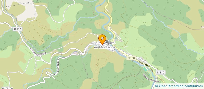 localisation de l'entreprise COMMUNE DE SAINT CIRGUES EN MONTAGNE  SAINT-CIRGUES-EN-MONTAGNE