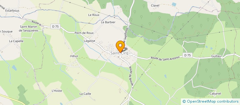 localisation de l'entreprise COMMUNE DE SAINT CIRQ  SAINT-CIRQ
