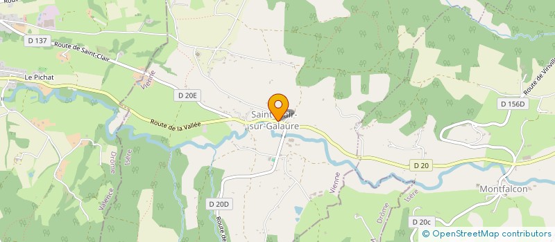 localisation de l'entreprise COMMUNE DE SAINT CLAIR SUR GALAURE  SAINT-CLAIR-SUR-GALAURE