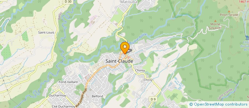 localisation de l'entreprise COMMUNE DE SAINT CLAUDE à SAINT-CLAUDE
