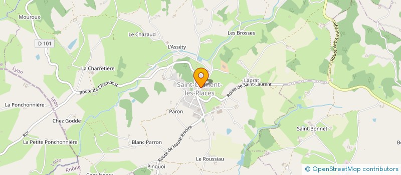 localisation de l'entreprise COMMUNE DE SAINT CLEMENT LES PLACES  SAINT-CLEMENT-LES-PLACES