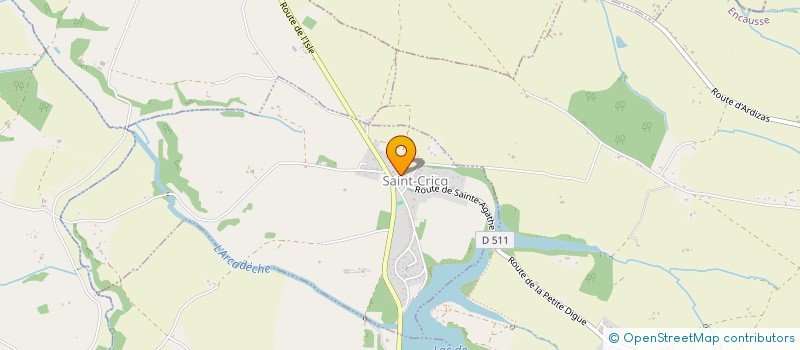 localisation de l'entreprise COMMUNE DE SAINT CRICQ  SAINT-CRICQ