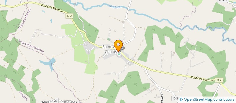 localisation de l'entreprise COMMUNE DE SAINT CRICQ CHALOSSE  SAINT-CRICQ-CHALOSSE