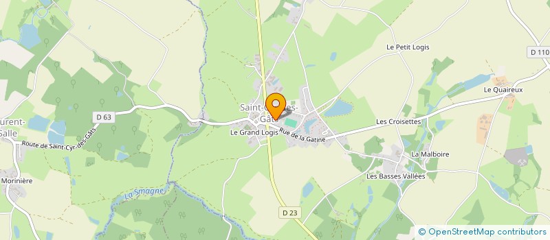 localisation de l'entreprise COMMUNE DE SAINT-CYR-DES-GATS à SAINT-CYR-DES-GATS