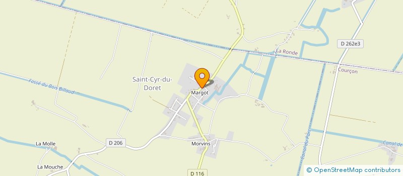 localisation de l'entreprise COMMUNE DE SAINT CYR DU DORET  SAINT-CYR-DU-DORET