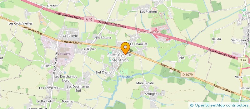 localisation de l'entreprise COMMUNE DE SAINT-CYR-SUR-MENTHON  SAINT-CYR-SUR-MENTHON