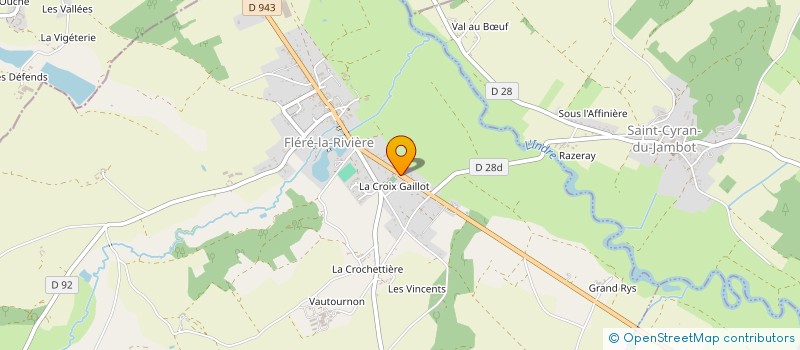 localisation de l'entreprise COMMUNE DE SAINT CYRAN DU JAMBOT à SAINT-CYRAN-DU-JAMBOT