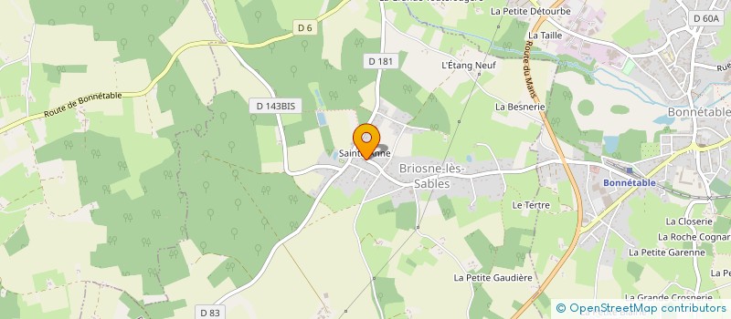 localisation de l'entreprise COMMUNE DE SAINT DENIS DES COUDRAIS  SAINT-DENIS-DES-COUDRAIS