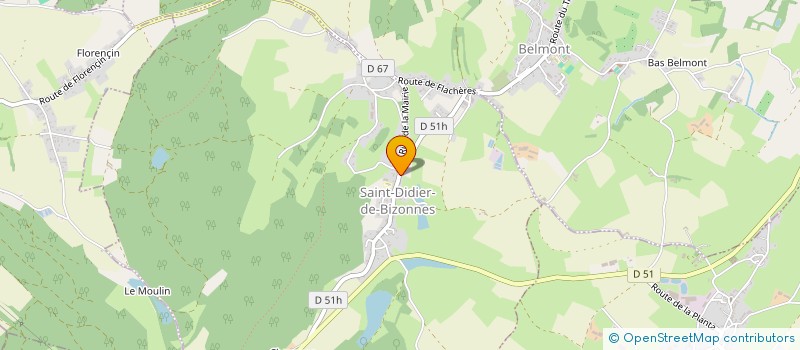 localisation de l'entreprise COMMUNE DE SAINT DIDIER DE BIZONNES  SAINT-DIDIER-DE-BIZONNES