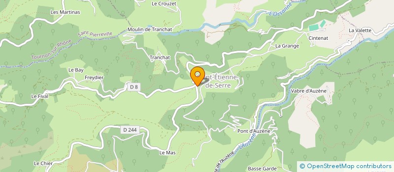 localisation de l'entreprise COMMUNE DE SAINT ETIENNE DE SERRE  SAINT-ETIENNE-DE-SERRE