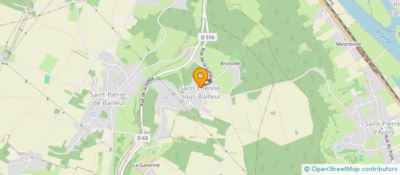 localisation de l'entreprise COMMUNE DE SAINT ETIENNE SOUS BAILLEUL  SAINT-ETIENNE-SOUS-BAILLEUL