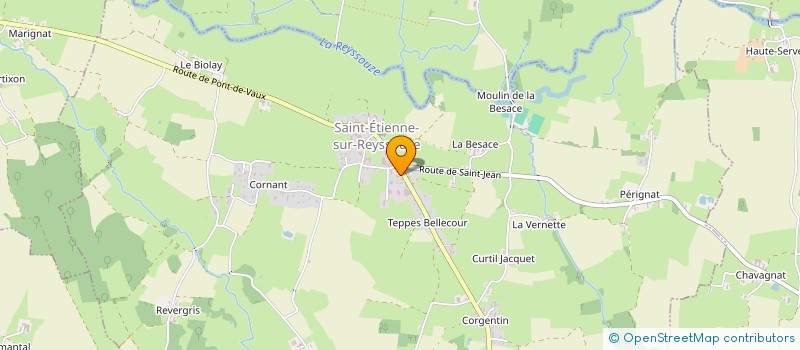 localisation de l'entreprise COMMUNE DE SAINT ETIENNE SUR REYSSOUZE  SAINT-ETIENNE-SUR-REYSSOUZE