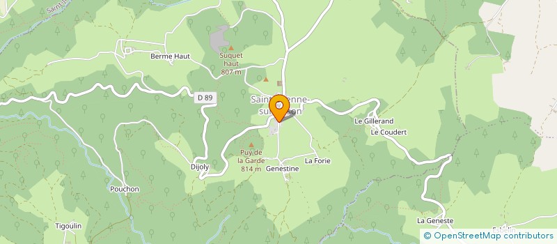 localisation de l'entreprise COMMUNE DE SAINT ETIENNE SUR USSON  SAINT-ETIENNE-SUR-USSON