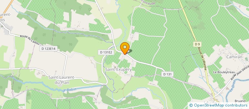 localisation de l'entreprise COMMUNE DE SAINT EXUPERY  SAINT-EXUPERY