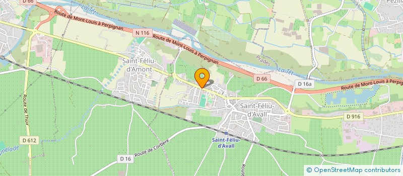 localisation de l'entreprise COMMUNE DE SAINT-FELIU-D AVALL  SAINT-FELIU-D'AVALL