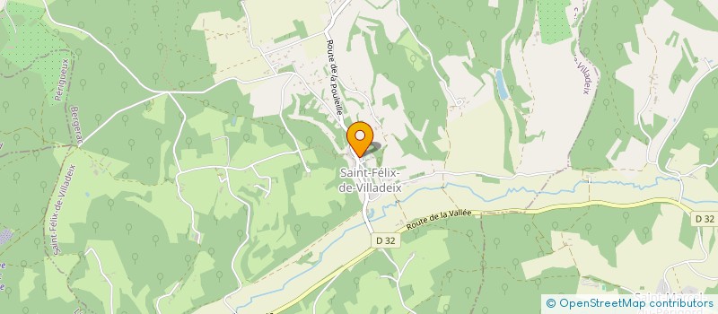 localisation de l'entreprise COMMUNE DE SAINT FELIX DE VILLADEIX  SAINT-FELIX-DE-VILLADEIX