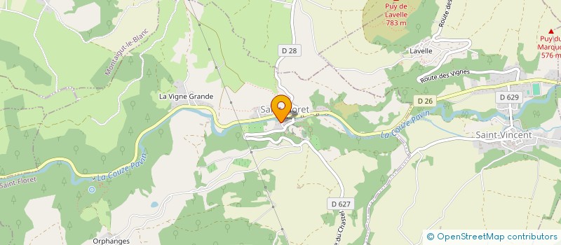 localisation de l'entreprise COMMUNE DE SAINT FLORET  SAINT-FLORET