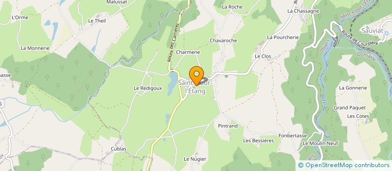 localisation de l'entreprise COMMUNE DE SAINT-FLOUR-L ETANG  SAINT-FLOUR-L'ETANG