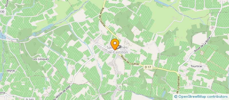 localisation de l'entreprise COMMUNE DE SAINT GENES DE CASTILLON  SAINT-GENES-DE-CASTILLON