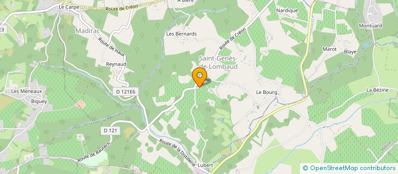 localisation de l'entreprise COMMUNE DE SAINT GENES DE LOMBAUD  SAINT-GENES-DE-LOMBAUD