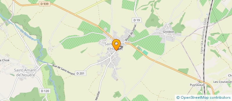 localisation de l'entreprise COMMUNE DE SAINT GENIS D HIERSAC à SAINT-GENIS-D'HIERSAC