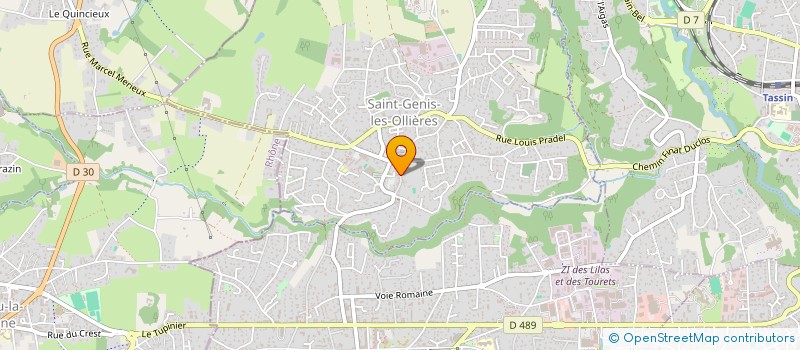 localisation de l'entreprise COMMUNE DE SAINT GENIS LES OLLIERES  SAINT-GENIS-LES-OLLIERES