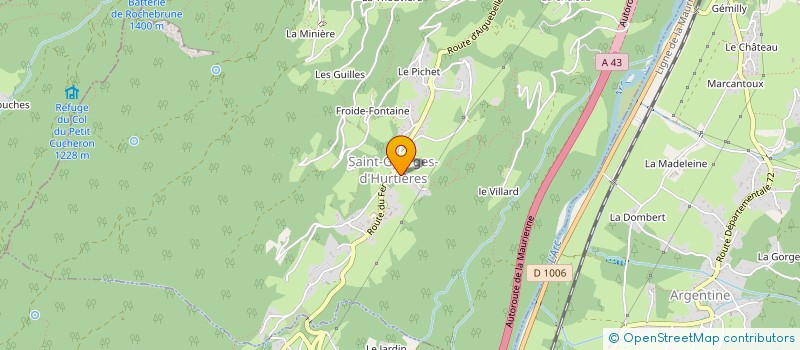 localisation de l'entreprise COMMUNE DE SAINT-GEORGES-D HURTIERES  SAINT-GEORGES-D'HURTIERES