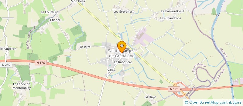 localisation de l'entreprise COMMUNE DE SAINT GEORGES DE GREHAIGNE  SAINT-GEORGES-DE-GREHAIGNE