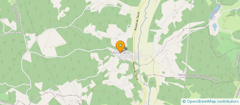 localisation de l'entreprise COMMUNE DE SAINT GEORGES DE MONCLARD  SAINT-GEORGES-DE-MONTCLARD